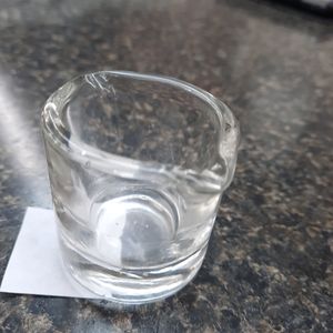 Vintage two-lipped glass